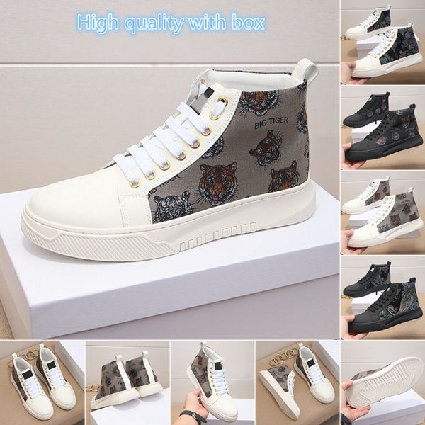 

casual shoes men shoe leather high gang fashion sneakers:39-44 with box flat lace up comfort pretty designer canvas trainers daily lifestyle, Black