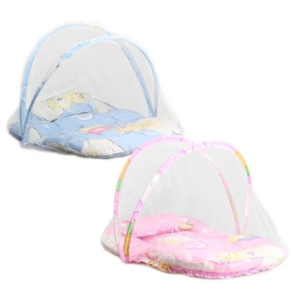 

mosquito net baby infant portable folding travel bed crib canopy tent and pillow