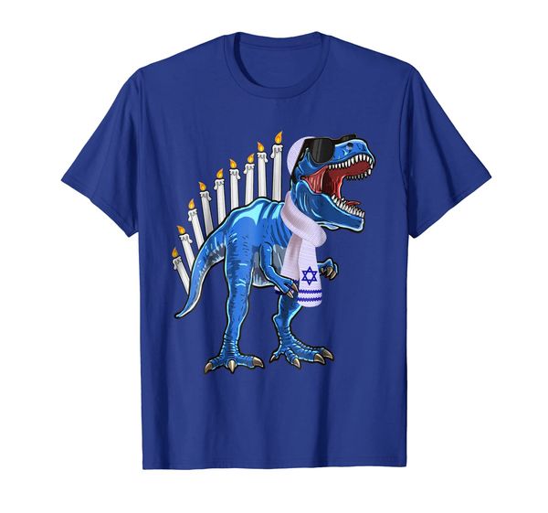 

menorasaurus rex shirt t rex dinosaur hanukkah gift for boys, White;black