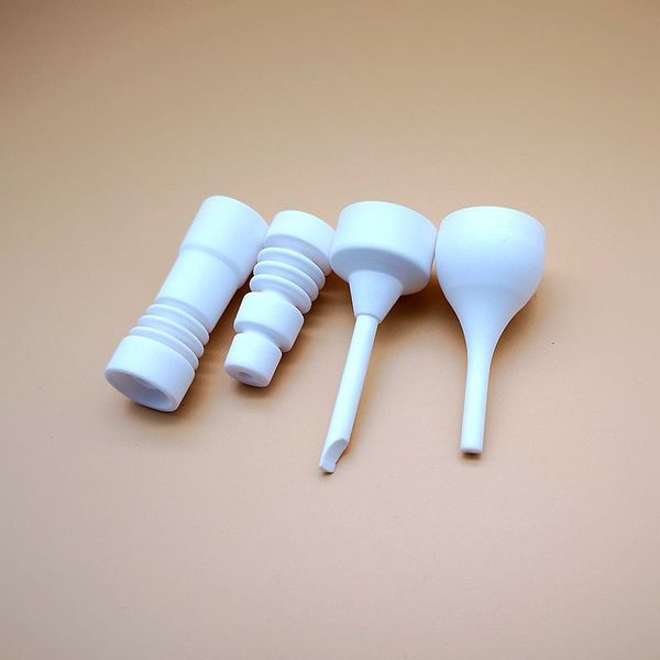 Chiodi in ceramica per giunti femmina / maschio da 14 mm / 18 mm con punta per unghie in ceramica senza punta per fumo con tappo in carb ST01-04