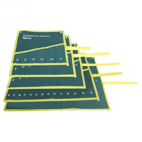 

storage bags 6 8 10 14 25 pockets multi-pocket canvas roll up tools bag spanner plier wrench holder organizer wholesale
