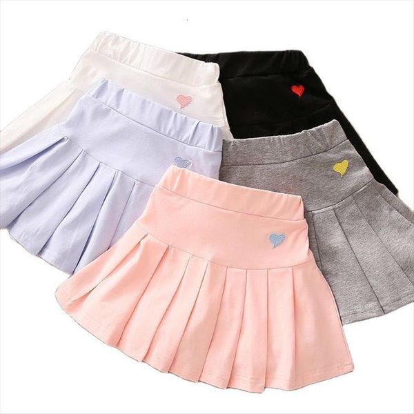 

pleated embroidery fashion childrens girls womens skirts summer p4436, Blue