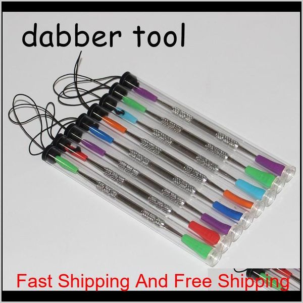 

120mm wax carving dab tool with plastic tube package stainless steel wax dabber tools sile tip en qylakt garden2010