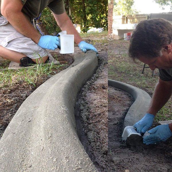

reusable concrete cement brick design road mold manufacturing diy paving mold garden yard soil concrete path plastering tool