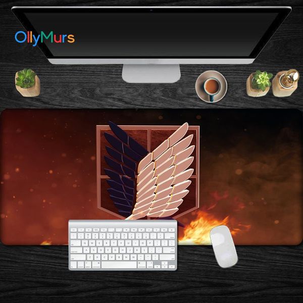 

mouse pads & wrist rests anime pad large 90x40cm hd pattern computer pc cool game cartoon xxl rubber non-slip desk mats