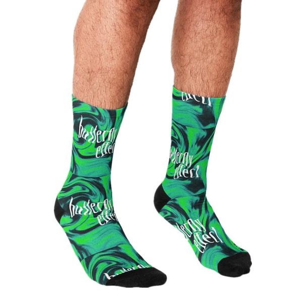 

men's socks funny travis scomen's rpsychadelic butterfly printed rock hip hop men happy boys street style crazy for, Black