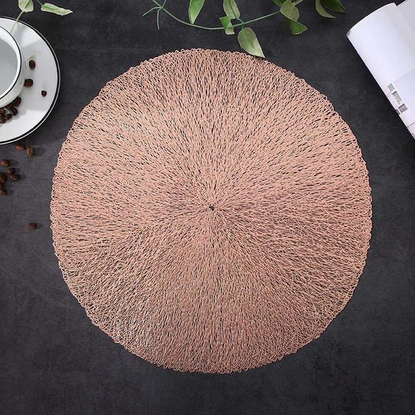 

mats & pads pvc hollow nordic style non-slip kitchen placemat insulation pad dish coffee cup table mat home el decor 51050