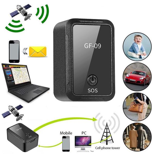 Yüksek Kaliteli Mini GF09 Trackers GPS / GSM / SPRS Takip Cihazı Küçük Boyutu GPS Takip Araba Cihazı Çocuklar için