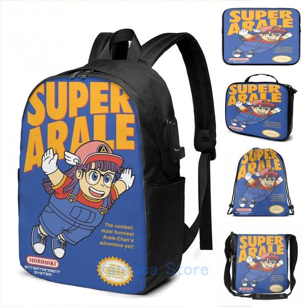 

backpack funny graphic print super android girl usb charge men school bags women bag travel laptop