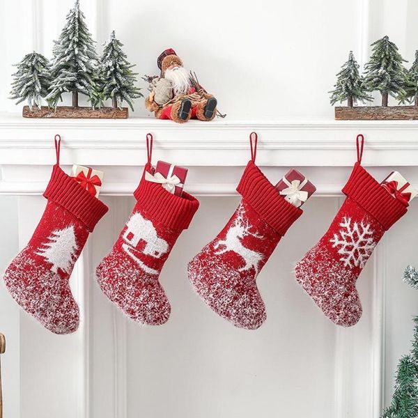 

christmas decorations hx5f stockings 17" xmas holiday hanging stocking socks candy gift bag decor