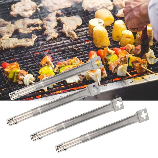 

tools & accessories 4pcs adjustable stainless steel pipe burners bbq grill parts replacement universal tube kitchen gadgets
