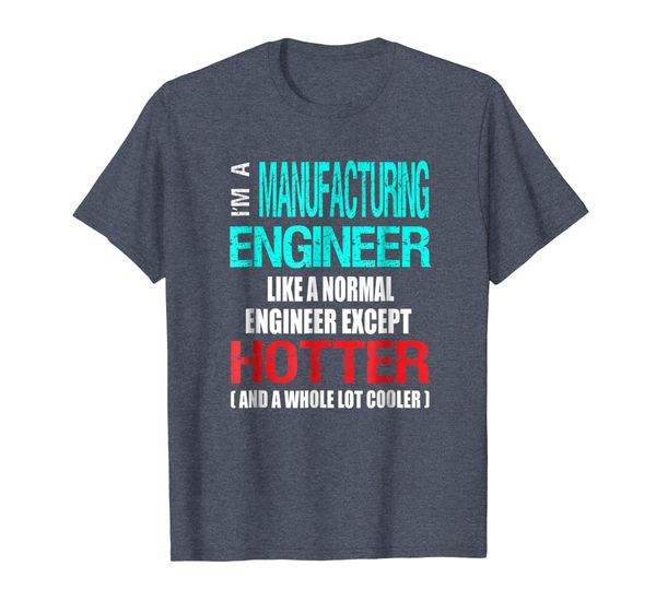 

manufacturing engineer t-shirt - er and cooler - fun tee, White;black