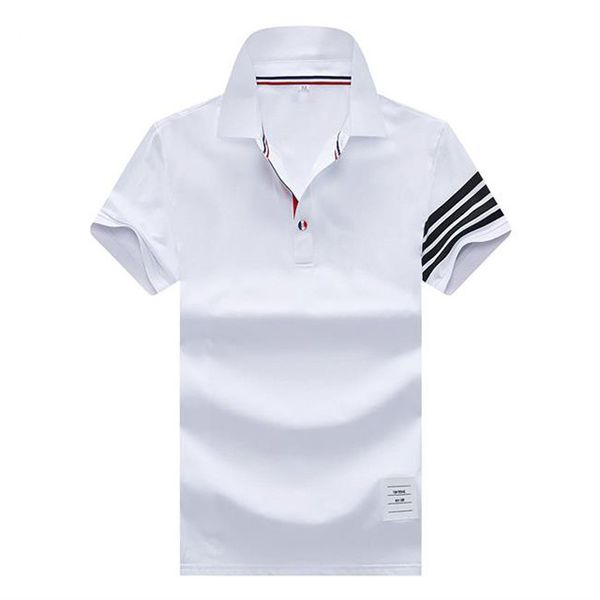 

2021 luxurys designers mens dress fashion polo shirts men casual wedding polos letter print embroidery summer t shirt high street 100%cotton, White;black