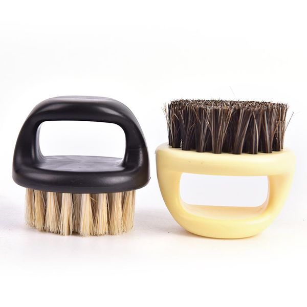 

hair brushes 3colors men mustache comb kit with gift bag beard set soft boar bristle wood brush hairdresser shaving tool, Silver