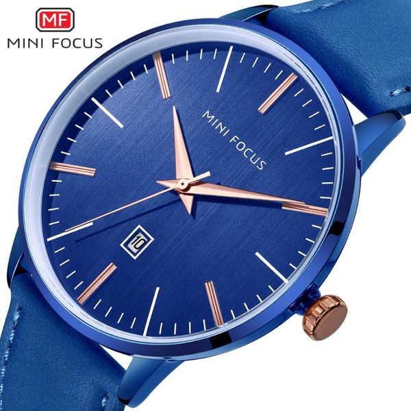 

wristwatches mini focus ultra thin quartz leather casual simple watch men waterproof fashion business men's wristwatch montre homme, Slivery;brown