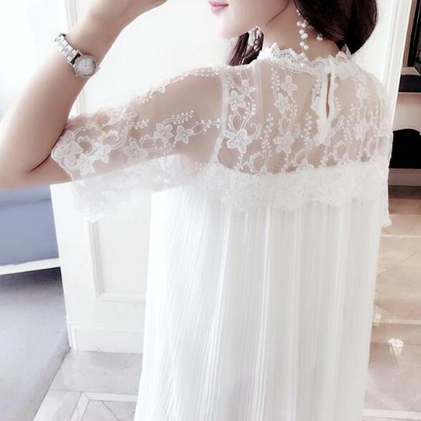

maternity & tees hollow out lace embroidery women fold shirt for pregnant shirts sweatshirt women's blouse clothing, White