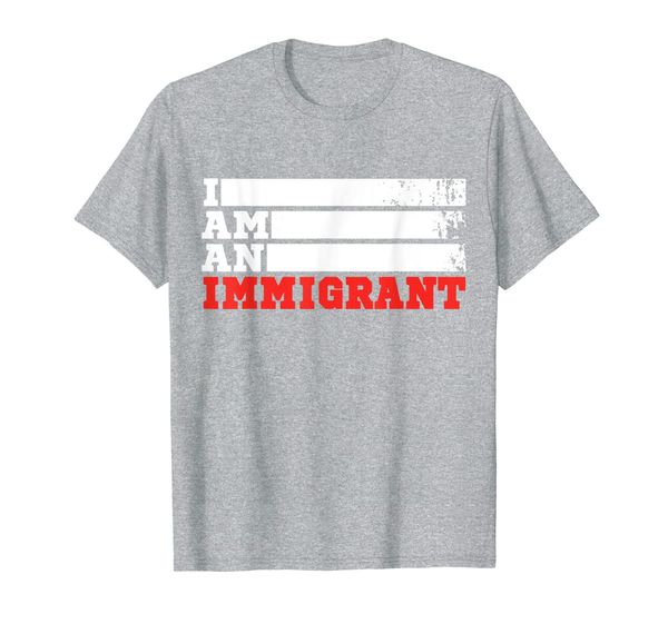 

i am an immigrant t-shirt, White;black