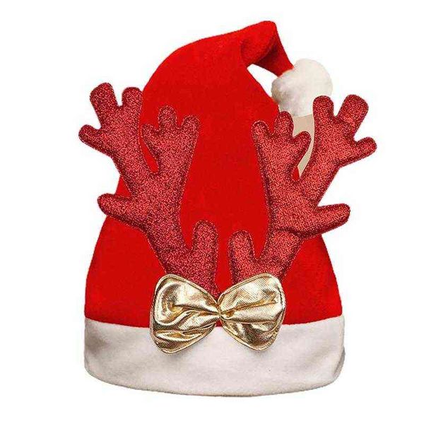 Autunno Baby Christmas Cute Renna Baby Beanie Soft Warm Crochet Cappello lavorato a maglia per ragazze Ragazzi Regalo di Natale Kids Caps Y21111