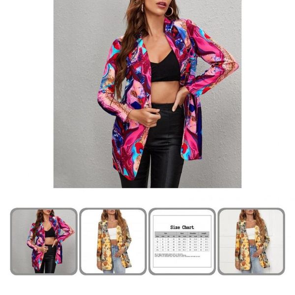 

women's suits & blazers one button women contrast color print single blazer for dating, White;black