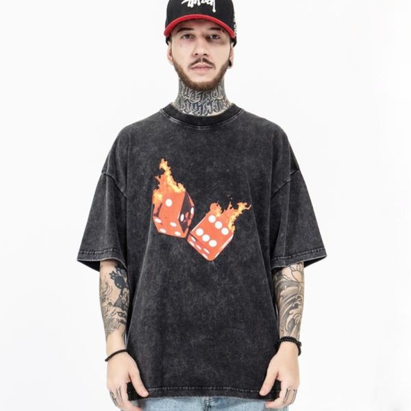 

men's t-shirts gtdom 2021 summer european logo hip-hop ts with the same limited oversize short-sleeved t-shirt for couples, White;black