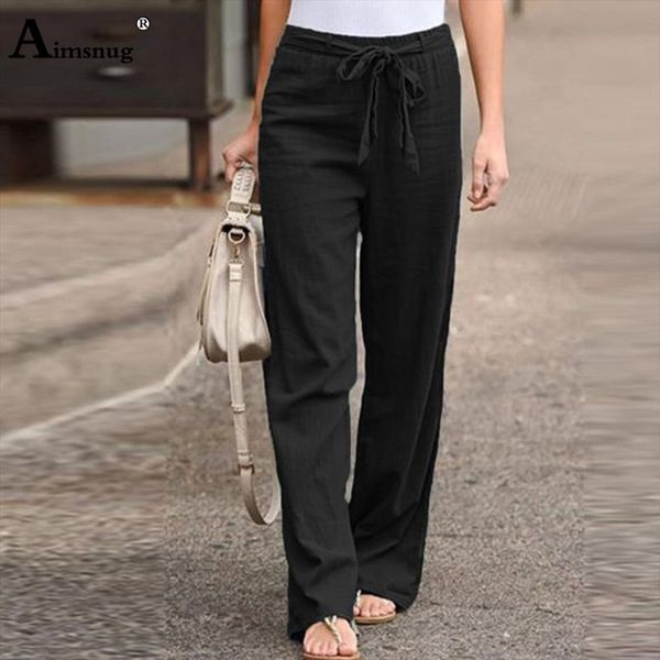 

pantalones de talla grande women pants 4xl 5xl vintage lino, verano para mujer, holgados informales con cordn,, Black;white