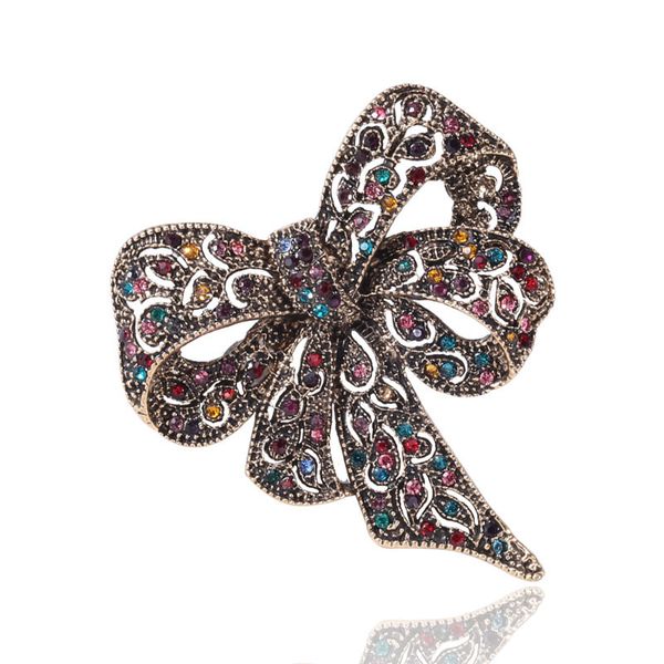 

factory diamond big bow individual pin brooch accessories christmas