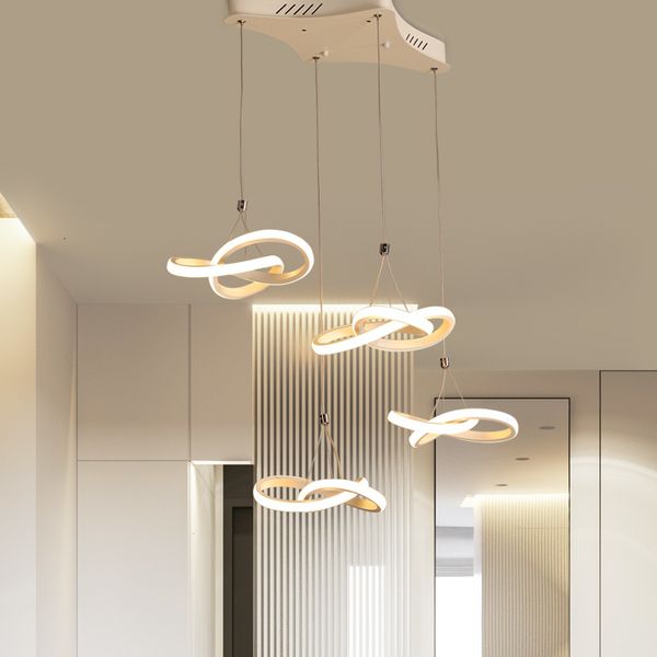 

2021 new modern led acrylic lights for dinning living room lampadario moderno lustre chandelier lighting ac85-265v qd46