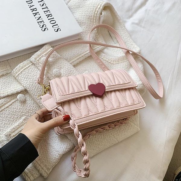 

evening bags girl 2021 summer french niche small square bag love tote for women crossbody