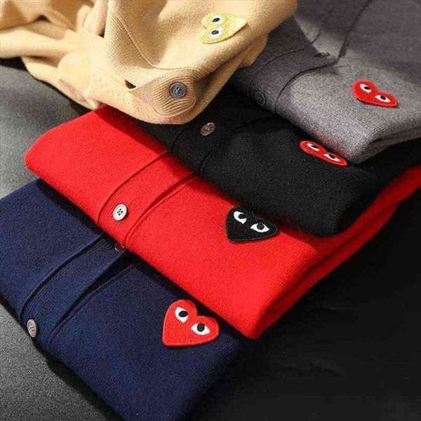 

fashion love couple women sweaters long sleeve cashmere cardigan heart embroidery, White;black