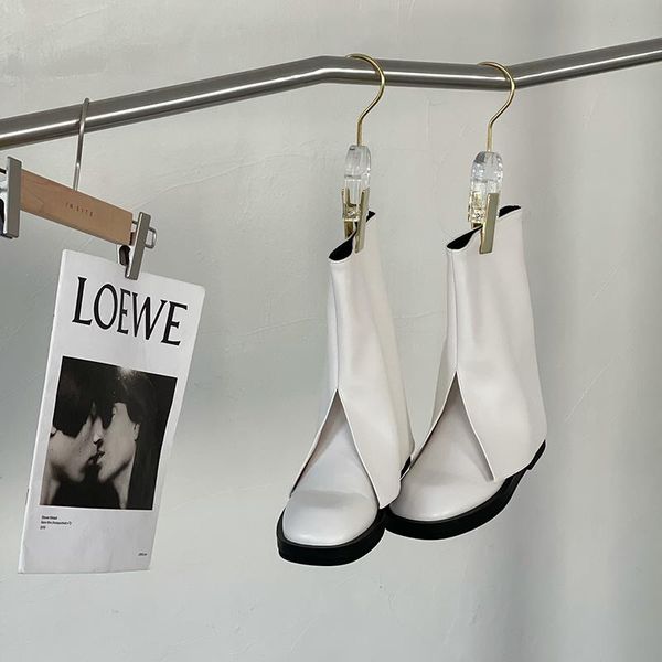 

boots monmoira vintage square toe brand design mid-calf women 2021 slip on riding, Black