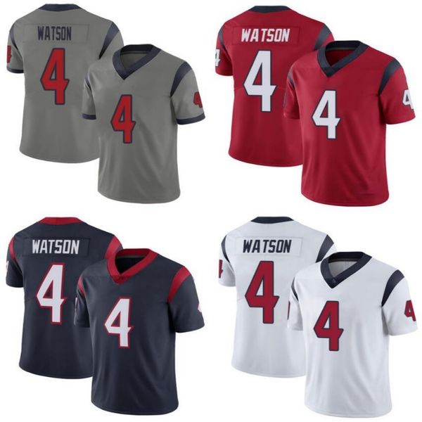 

houston texans men #4 deshaun watson women youth limited rush jersey, Black