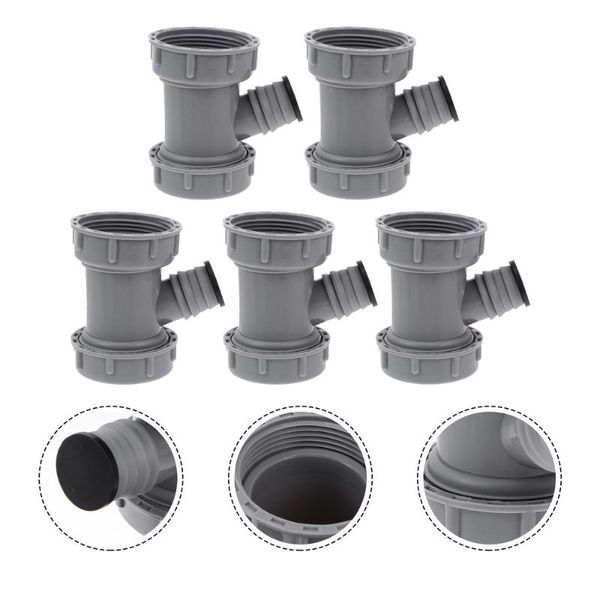 

kitchen faucets 5pcs 45mm sink drain three-way pipe accessory single overflow