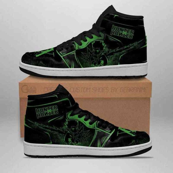 

gon ss hunter x sneakers dark hxh anime sho, Black