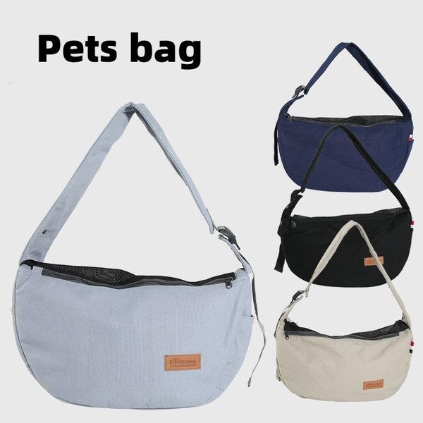 

cat carriers,crates & houses pet straddle bag breathable mesh portable dog shoulder adjustable zipper