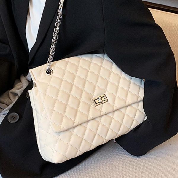 

cross body lattice large tote bag 2021 fashion high-quality pu leather women's designer handbag high capacity shoulder messenger