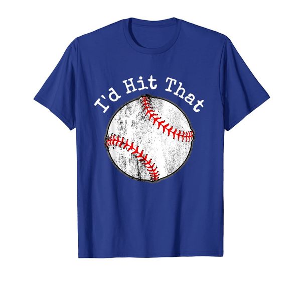 

funny baseball shirt, i'd hit that t shirt, batting practice, White;black