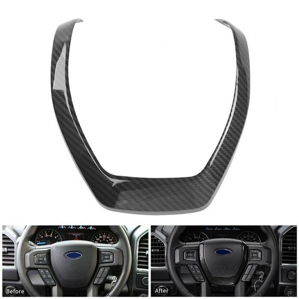

steering wheel covers carbon fiber trim panel moulding cover parts accessory useful