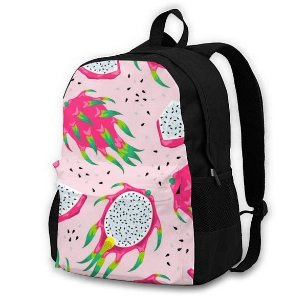 

backpack 2021 women shoulder bag fashion school for teenage girl backpacksexotic tropical pitayas travel