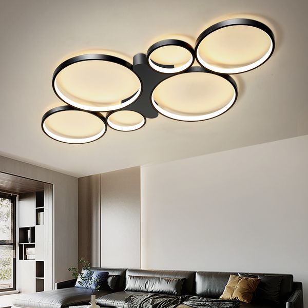 

moderno led home black light for living room multi-head kitchen circle ceiling lamp interior lighting 1ilh