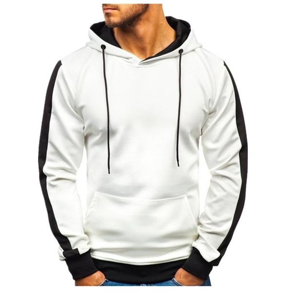 

men's hoodies & sweatshirts men's hoodie fashion long sleeve print casual sport sweater jackets cotton basic pullover, Black