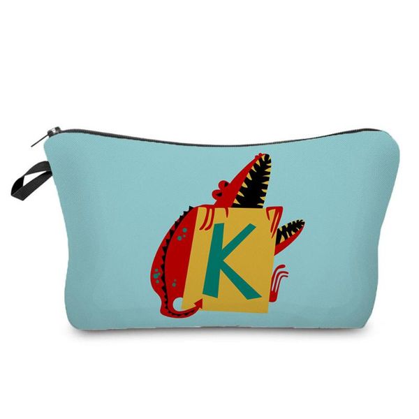 

kids portable storage bag women's makeup bag fashion printed cartoon cosmetics organizer small pencil case