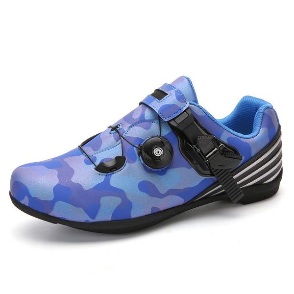

cycling footwear lockless shoes, comfortable and breathable road bike rubber soles, mountain bicycle racing shoes, Black