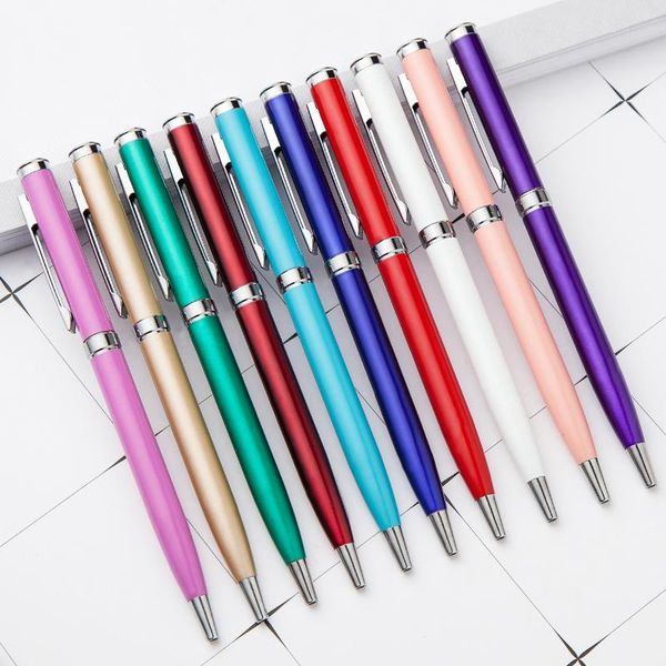 

ballpoint pens 20pcs/set wholesale gift pen metal el girlfriend, Blue;orange