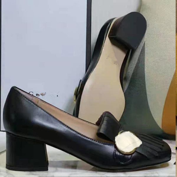 

2021 classic designer high heel formal shoes office professional women party size 34-41, Black