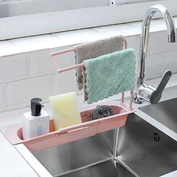 

kitchen storage & organization sink rack holder expandable drain basket for home