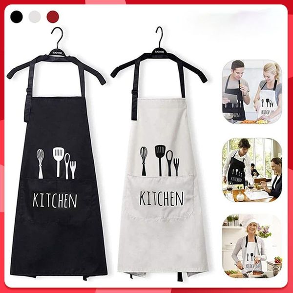

aprons apron kitchen restaurant waterproof, oil-proof, anti-fouling sleeveless solid color cross-border