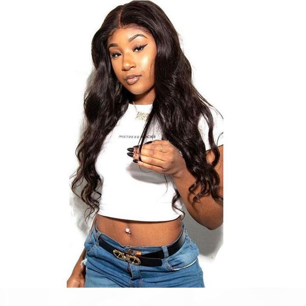 

brazilian human hair lace front wigs with baby hair pre plucked body wave wigs virgin glueless lace wig, Black;brown