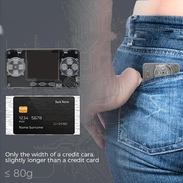 

portable game players 2021 ultra-small mini transparent metal shell console powkiddy supports adding rom pocket ps retro arcade gift