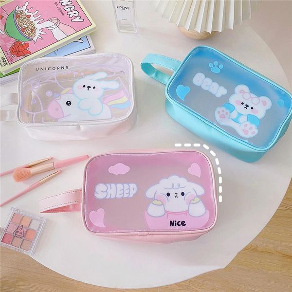 

storage bags makeup organizer women's cosmetic bag travel suitcase home supplies portable waterproof wire
