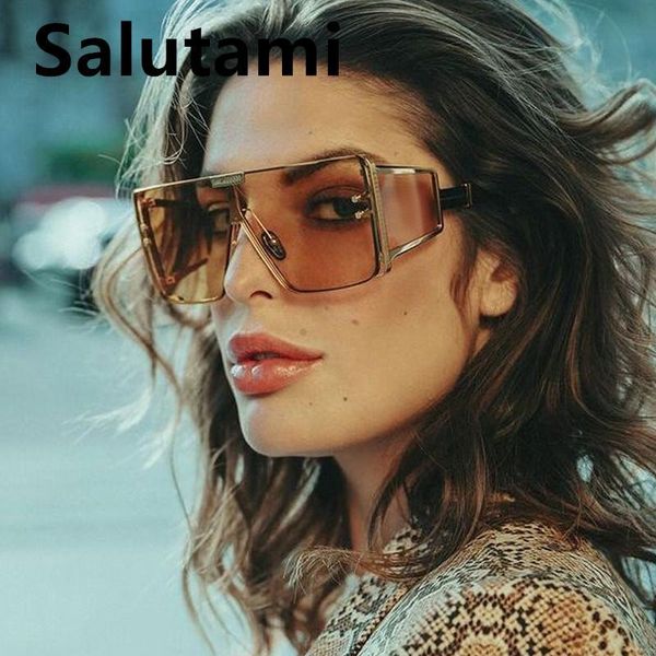 

sunglasses oversized one piece square for women 2021 luxury band gradient uv400 flat sun glasses men cool hip hop black eyewear, White;black